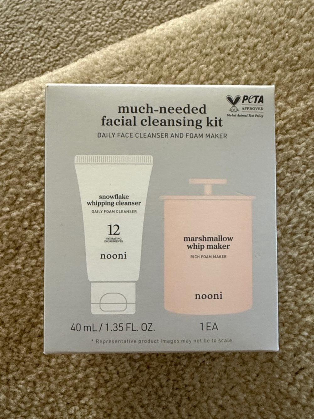 NOONI Much Needed Facial Cleansing Kit Marshmallow Whip Maker & Face Cleanser